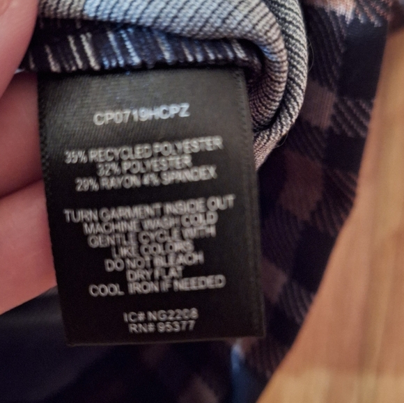 Sanctuary Carnaby Check Kick Crop Pants Ladies 1X Punk Cottage Office Brown - Picture 4 of 5